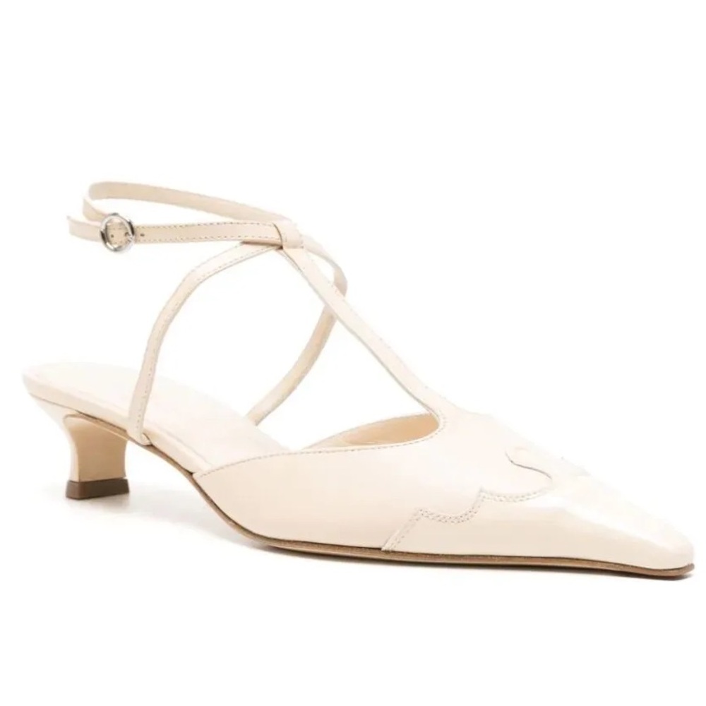 Aeyde Off-White Saga Heels, SIZE 9 US